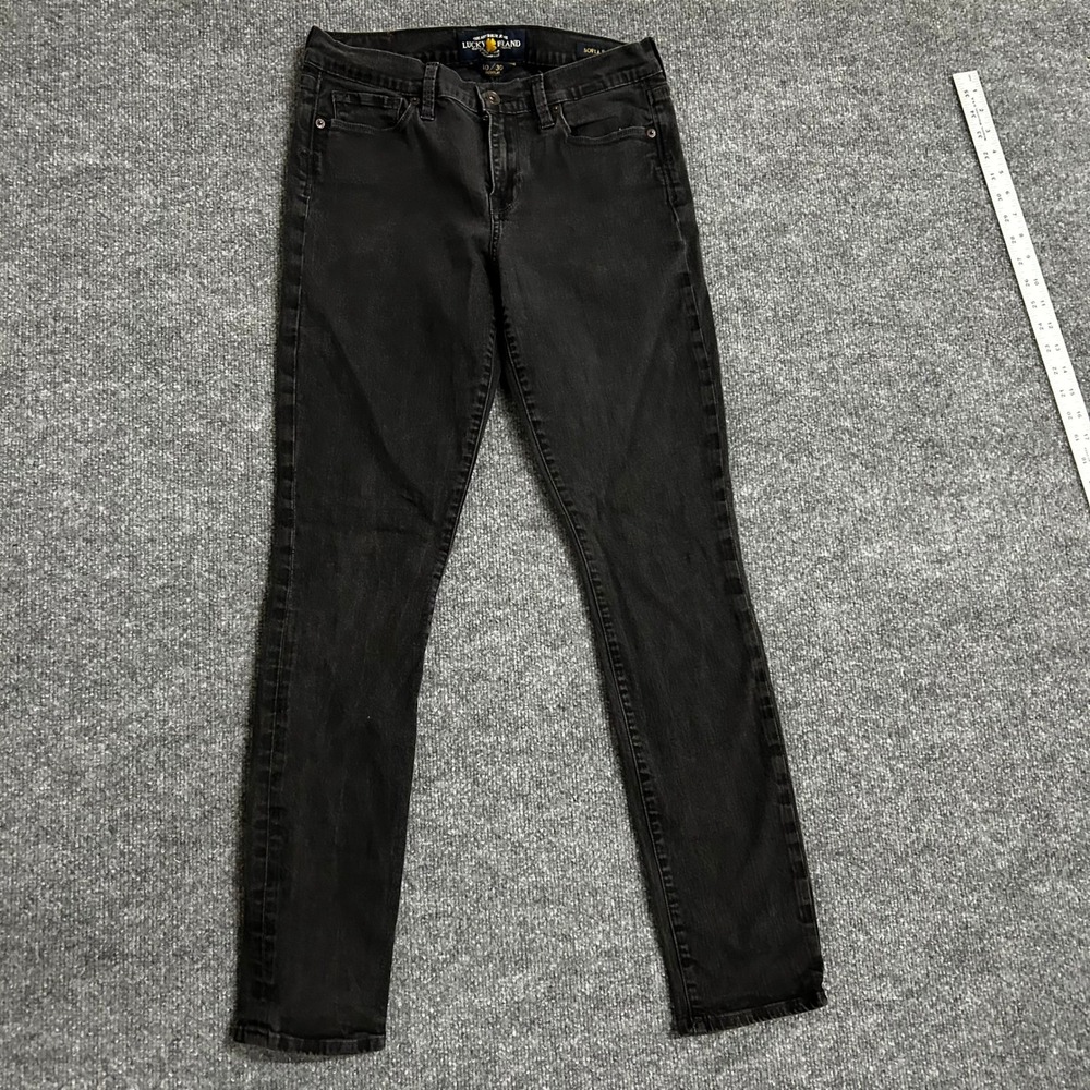 Lucky Brand Jeans Womens Size 10/30 Sofia Skinny Faded Black Denim Slim Fit